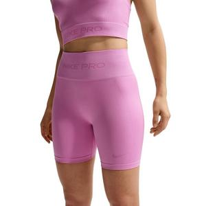 Nike Women's Pro Seamless Dri-FIT High-Waisted 5" Biker Shorts -Lt Magenta
