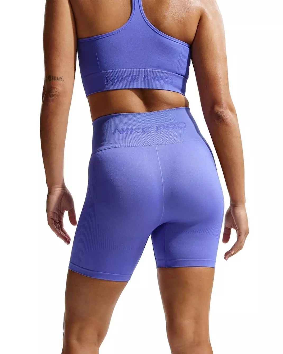 Nike Women's Pro Seamless Dri-FIT High-Waisted 5" Biker Shorts - Sapphire - SAPPHIRE