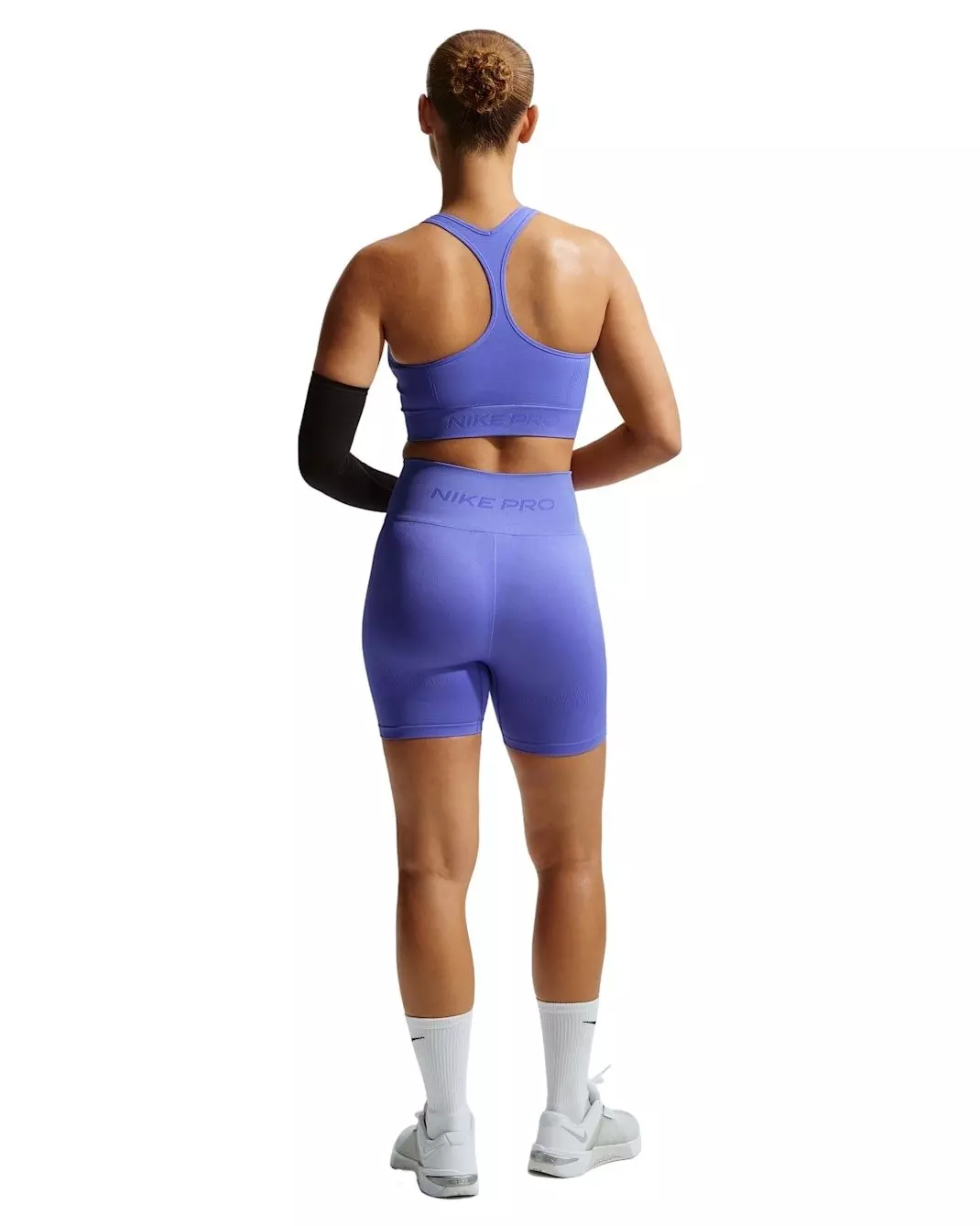 Nike Women's Pro Seamless Dri-FIT High-Waisted 5" Biker Shorts - Sapphire - SAPPHIRE