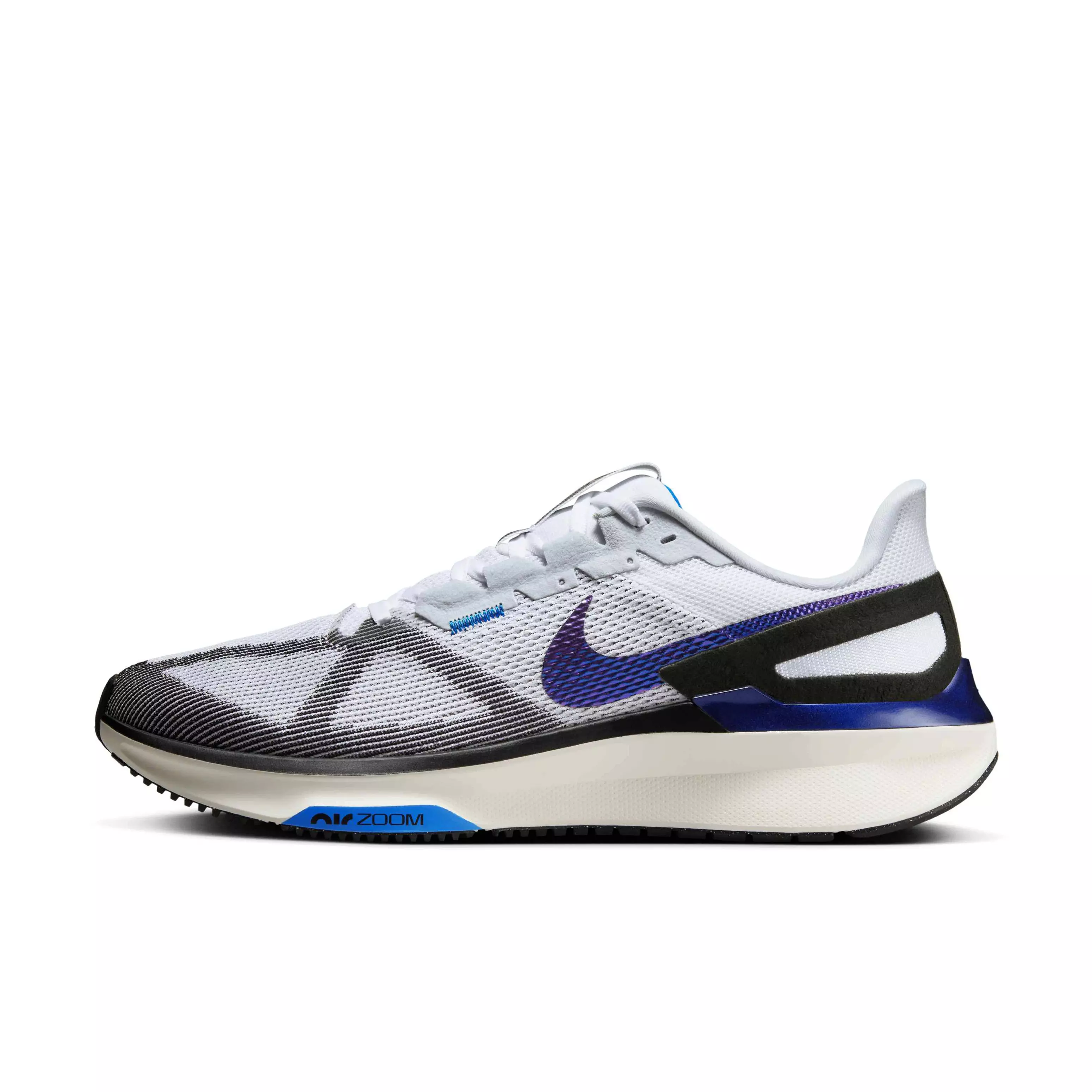 Nike Structure 25 "White/Black/Sail/Photo Blue" Men's Running Shoe - WHITE/BLACK/BLUE