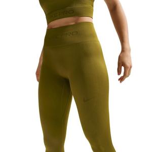 Nike Women's Pro Seamless High-Waisted 7/8 Leggings -Olive