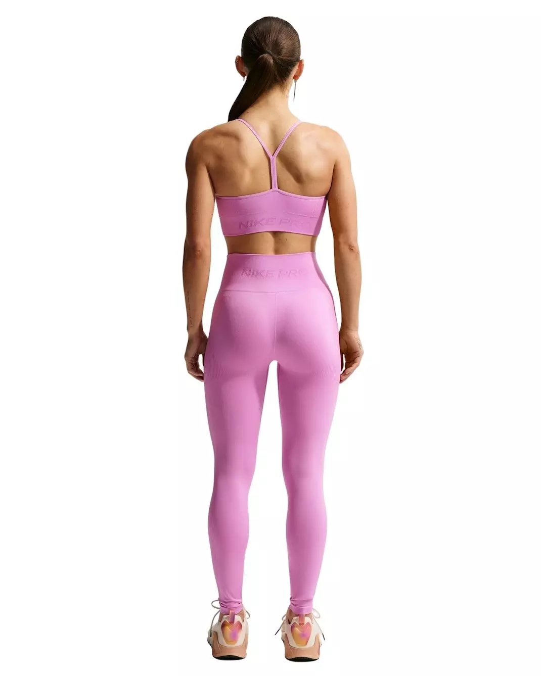 Nike Women's Pro Seamless High-Waisted 7/8 Leggings -Lt Magenta - LT MAGENTA