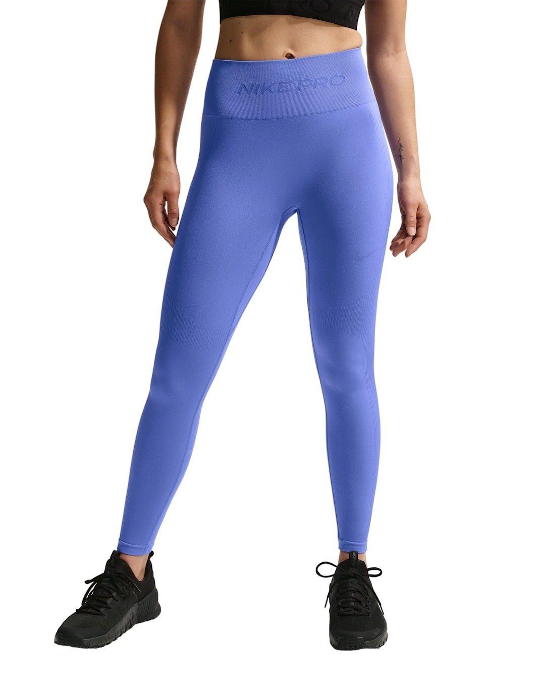 Nike Women's Pro Seamless High-Waisted 7/8 Leggings - Sapphire - SAPPHIRE Thumbnail View 1