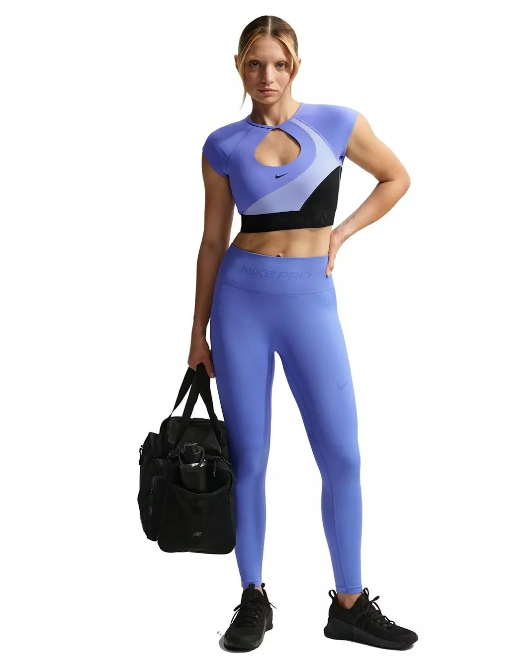 Nike Women's Pro Seamless High-Waisted 7/8 Leggings -Sapphire - SAPPHIRE