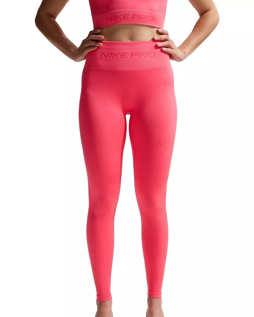 Nike Women's Pro Seamless High-Waisted 7/8 Leggings - Coral - CORAL