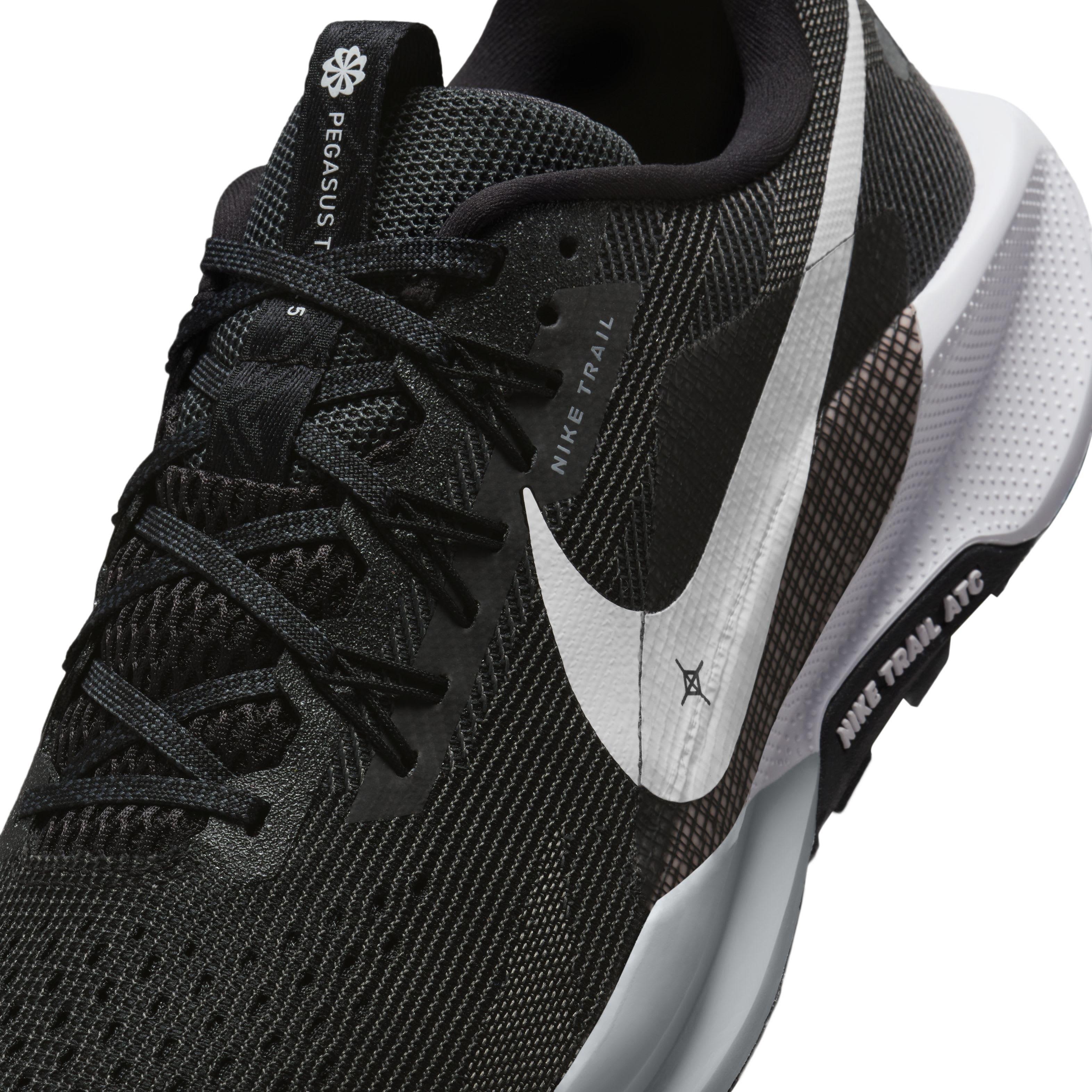 Nike Pegasus Trail 5 "Black/Anthracite/Wolf Grey/White" Men's Trail Running Shoe - BLACK/ANTHRACITE/GREY/WHITE Thumbnail View 8