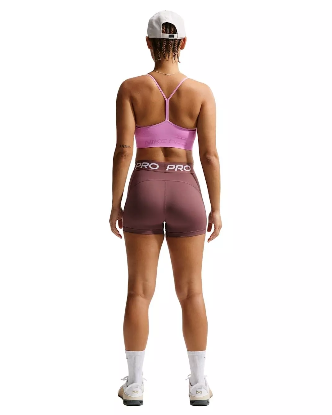 Nike Women's Pro Seamless Light-Support Padded Sports Bra - Lt Magenta - LT MAGENTA