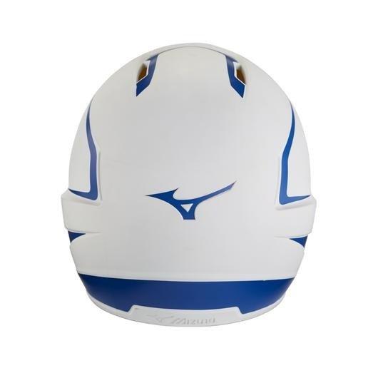 Mizuno Youth F6 Fastpitch Softball Batting Helmet - WHITE/ROYAL Thumbnail View 2