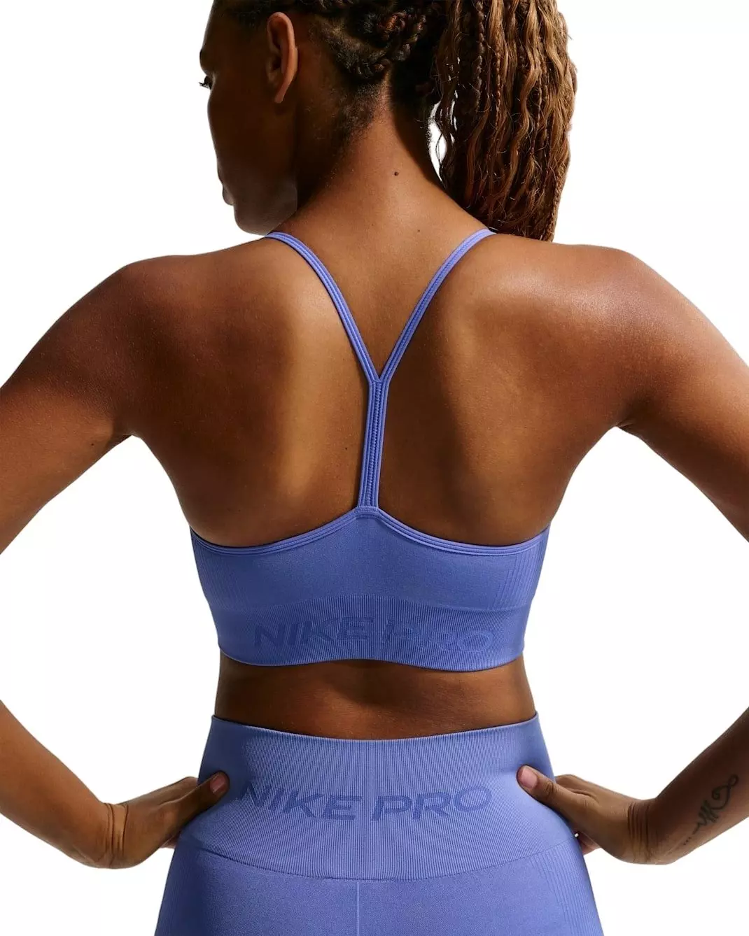 Nike Women's Pro Seamless Light-Support Padded Sports Bra - Sapphire - SAPPHIRE