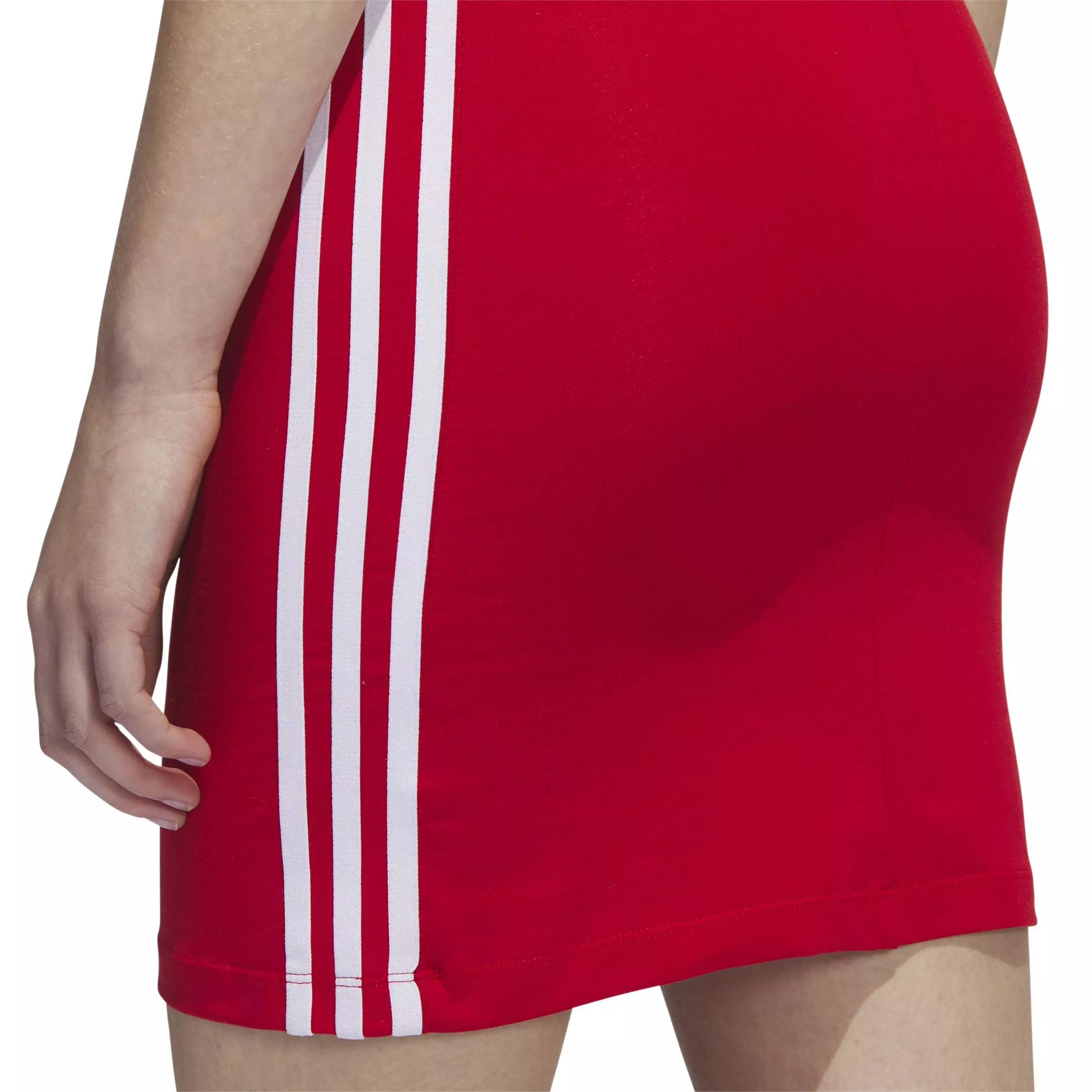 adidas Originals Women's Adicolor Classics Tight Summer Dress-Red - RED