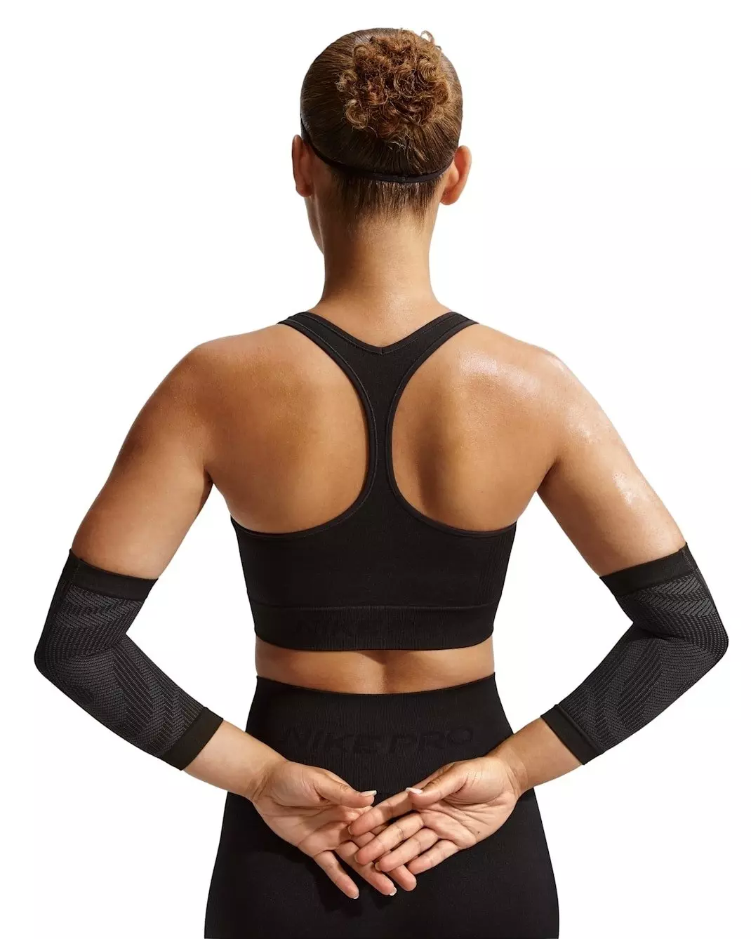 Nike Women's Pro Seamless Dri-FIT Cropped Tank Top - Black - BLACK