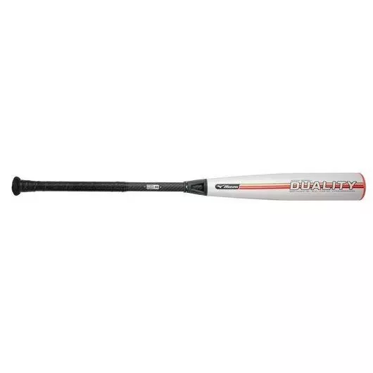 Mizuno Duality Hybrid BBCOR Baseball Bat (-3) - GREY/RED