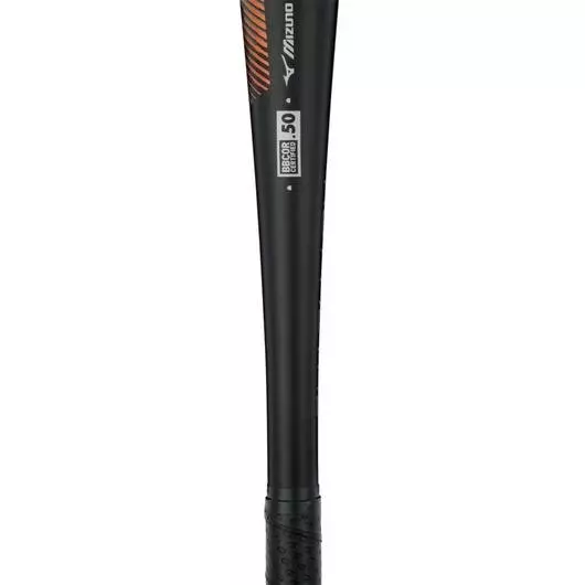 Mizuno Hot Metal BBCOR Baseball Bat (-3) - BLACK/ORANGE