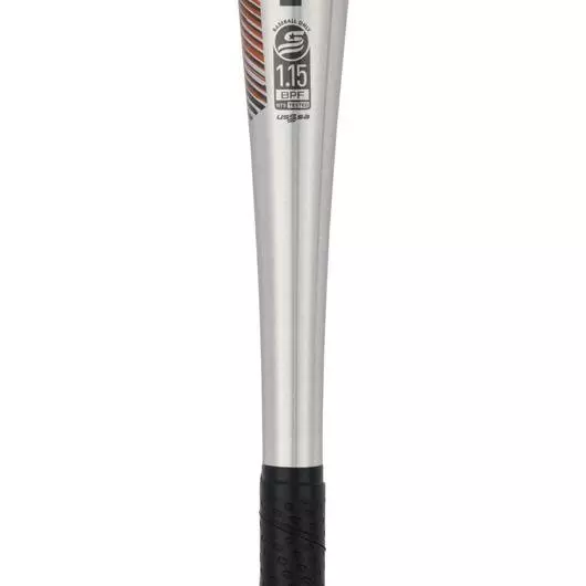 Mizuno Hot Metal Big Barrel Youth USSSA Baseball Bat (-10) - GREY/ORANGE