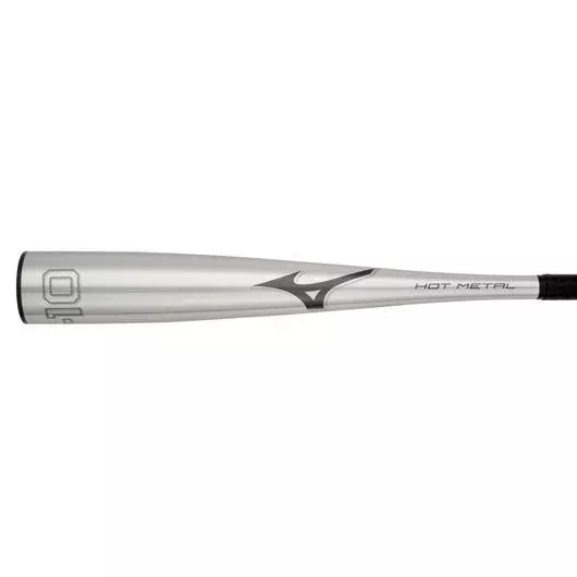 Mizuno Hot Metal Big Barrel Youth USSSA Baseball Bat (-8) - GREY/ORANGE
