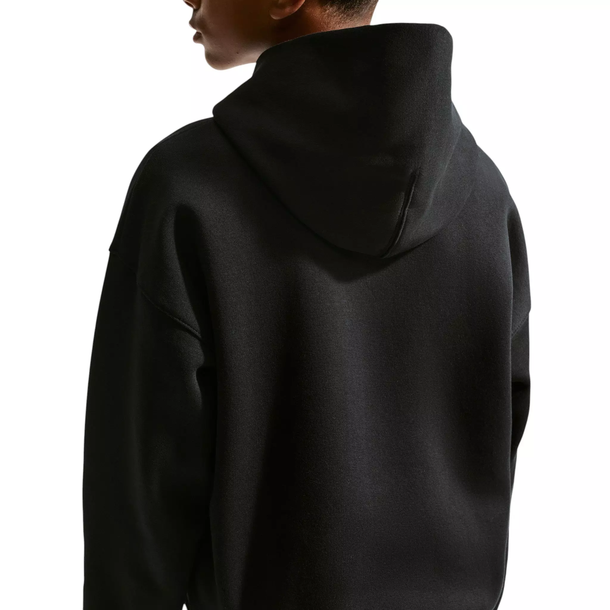 Nike Big Kids' Sportswear Club Fleece Oversized Hoodie - Black - BLACK