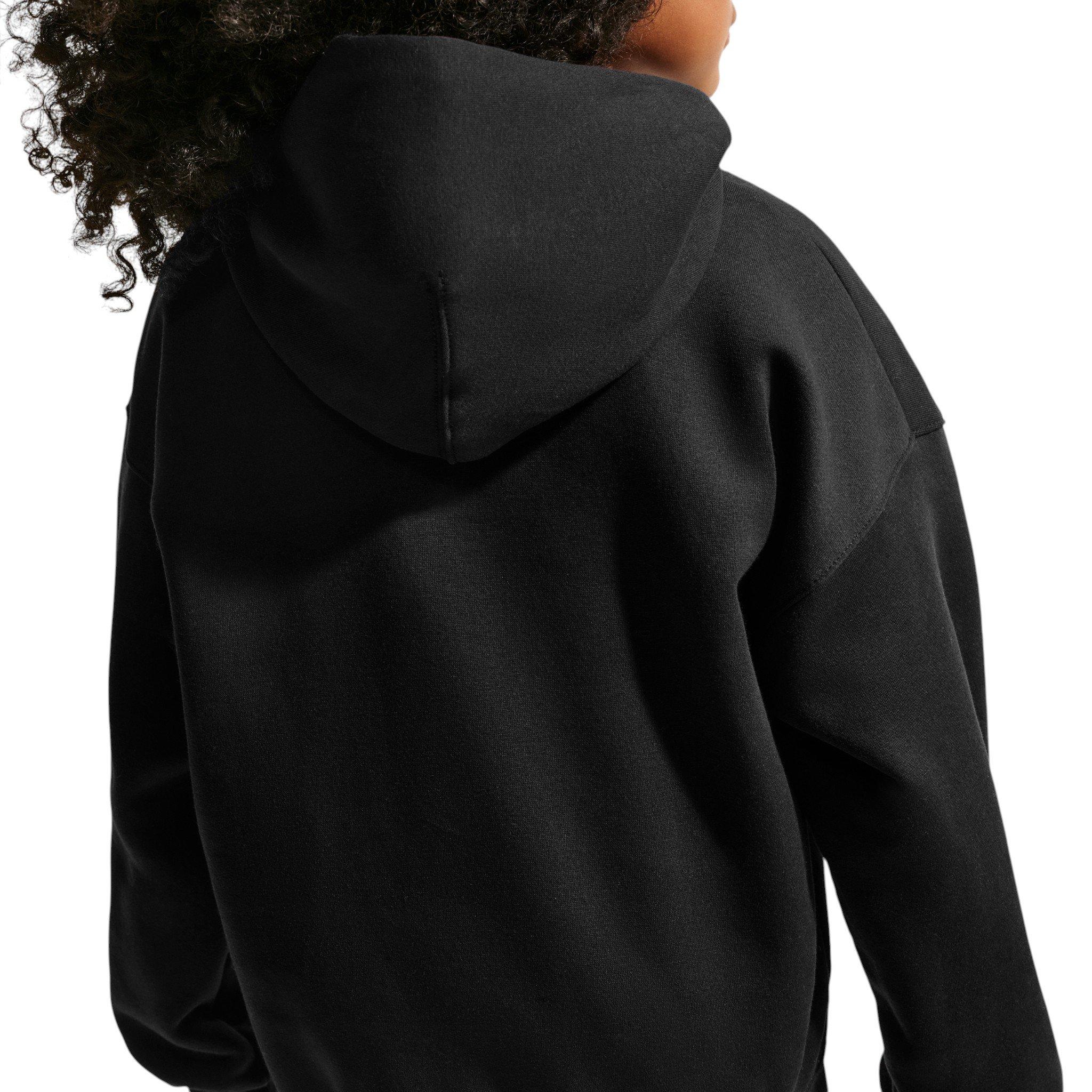 Nike Big Kids' Sportswear Club Fleece Oversized Hoodie - Black - BLACK