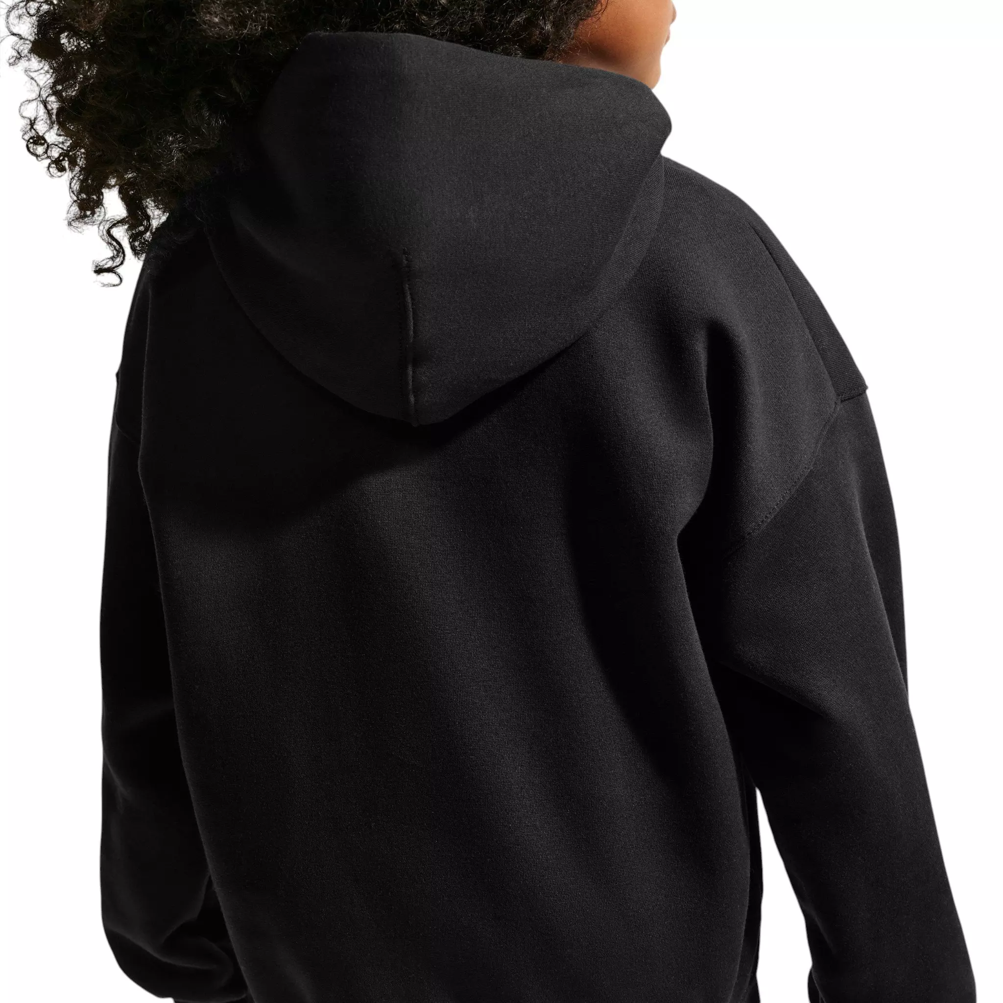 Nike Big Kids' Sportswear Club Fleece Oversized Hoodie - Black - BLACK
