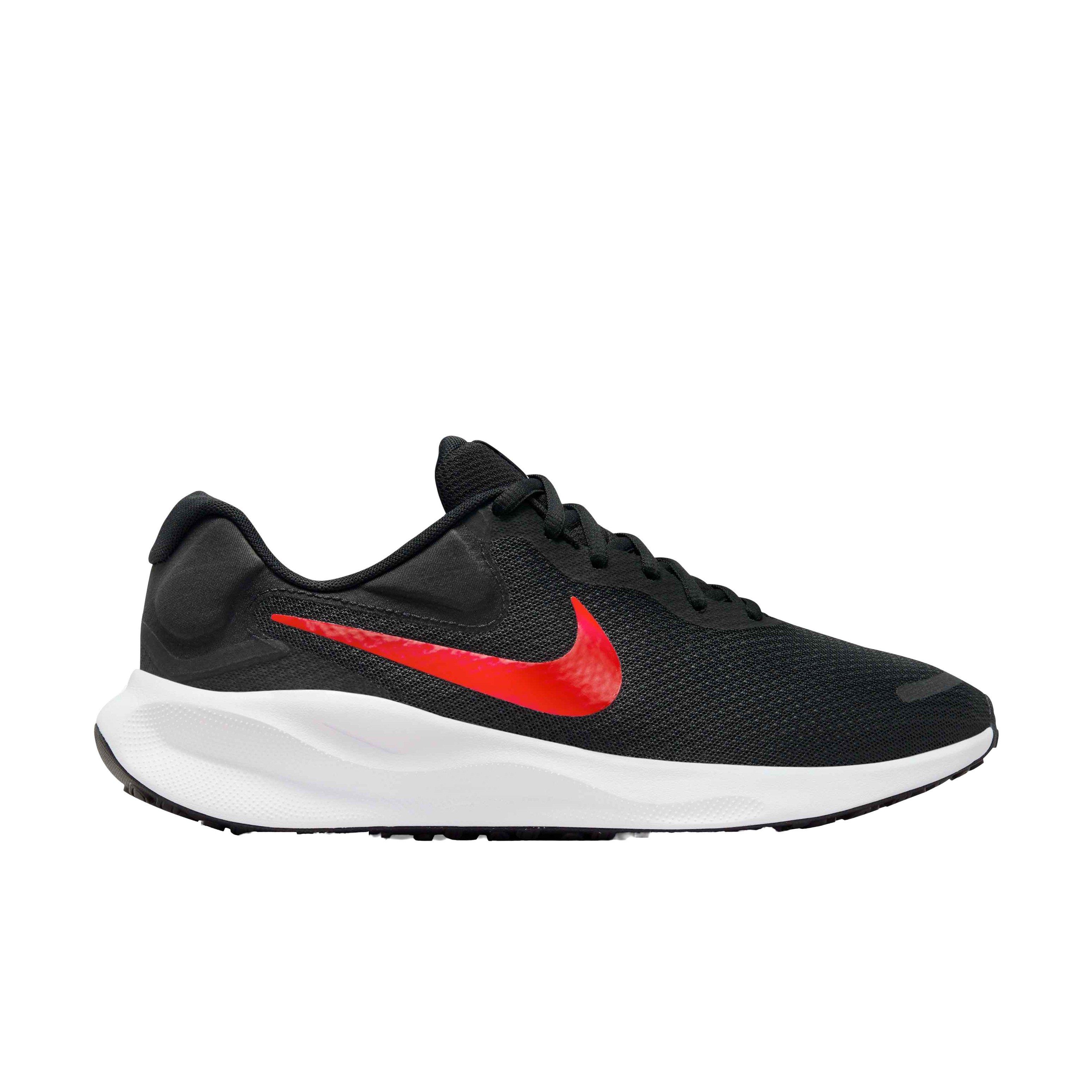 Nike Revolution 7 "Black/University Red/White" Men's Running Shoe - BLACK/RED/WHITE Thumbnail View 1