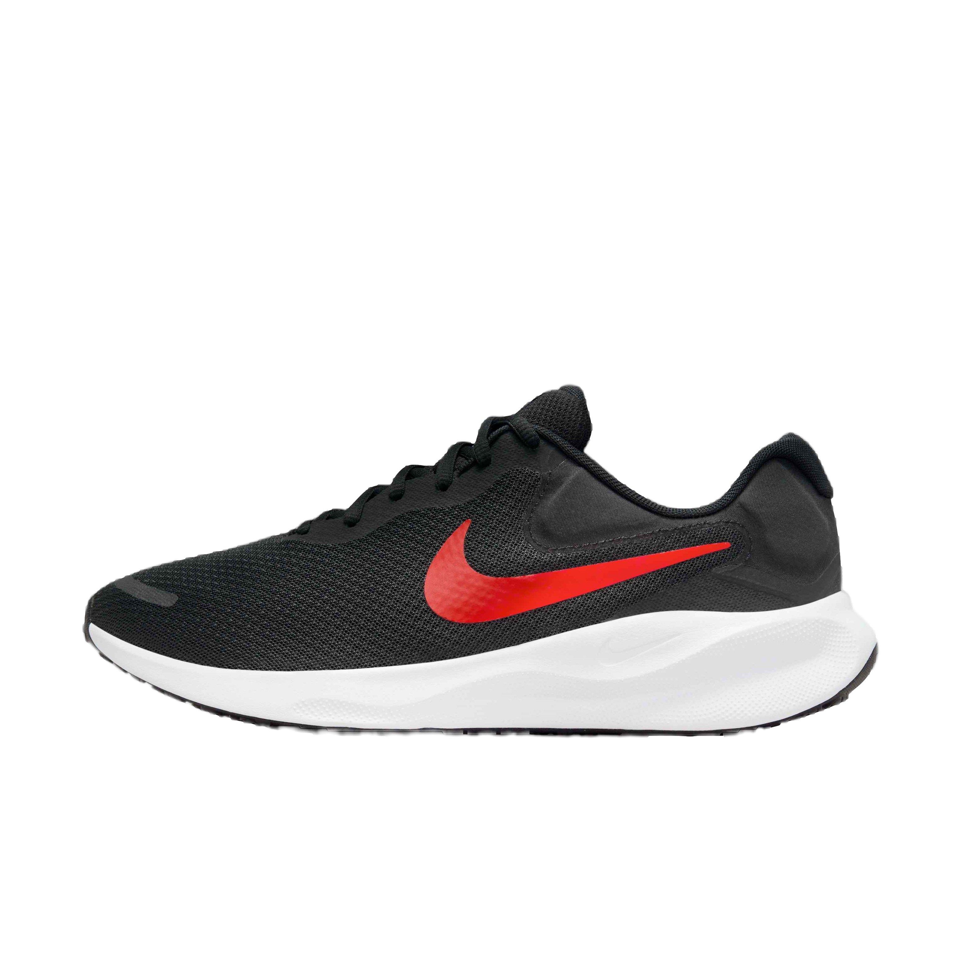 Nike Revolution 7 "Black/University Red/White" Men's Running Shoe - BLACK/RED/WHITE Thumbnail View 2