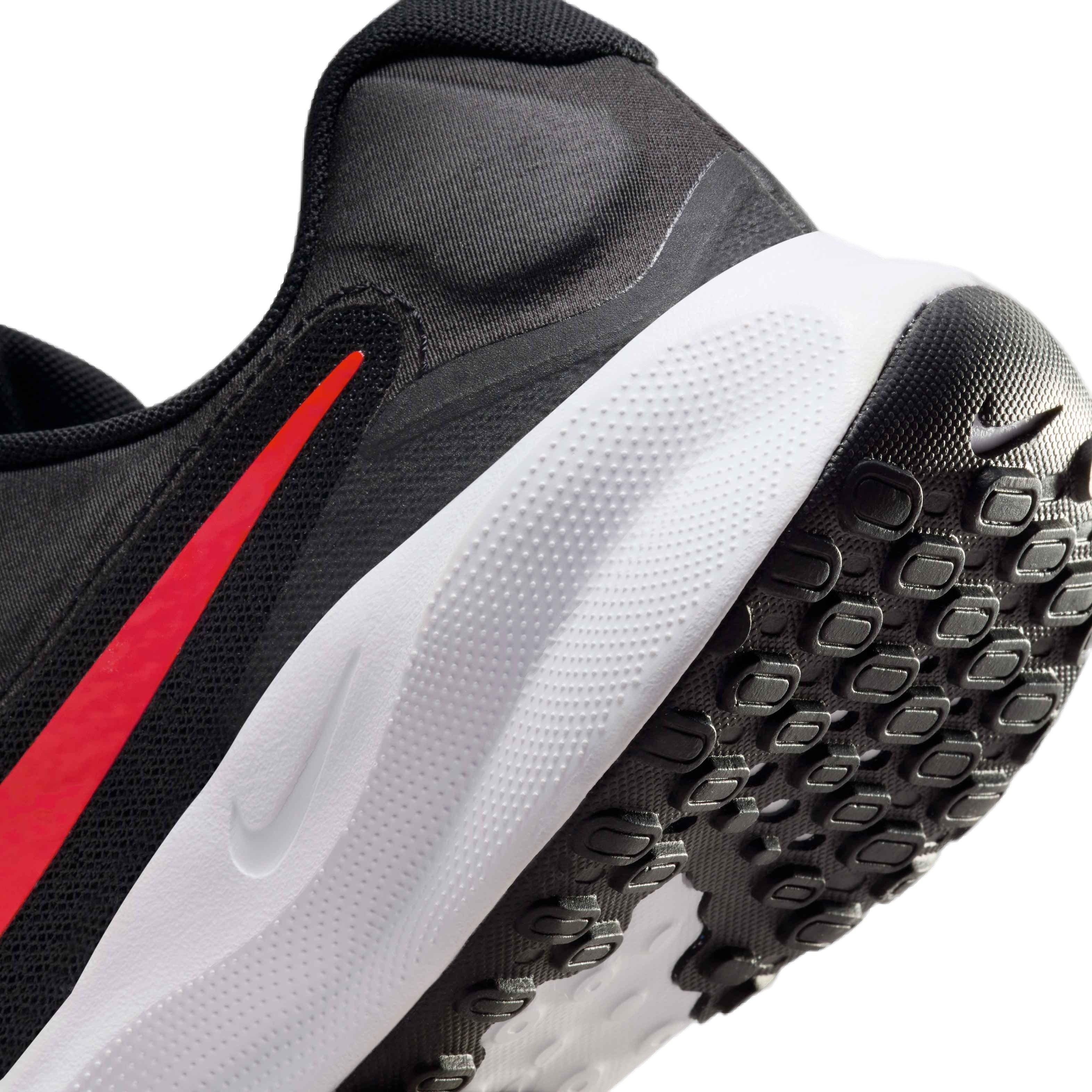 Nike Revolution 7 "Black/University Red/White" Men's Running Shoe - BLACK/RED/WHITE Thumbnail View 7
