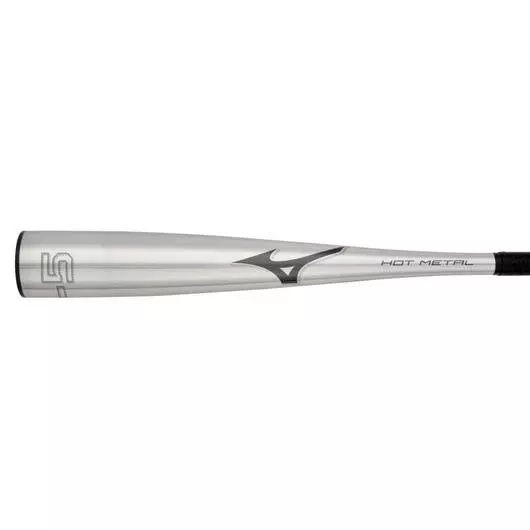 Mizuno Hot Metal Big Barrel Youth USSSA Baseball Bat (-5) - GREY/ORANGE