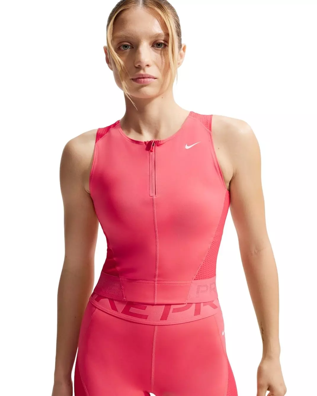 Nike Women's Pro Dri-FIT Tank Top -Coral - CORAL