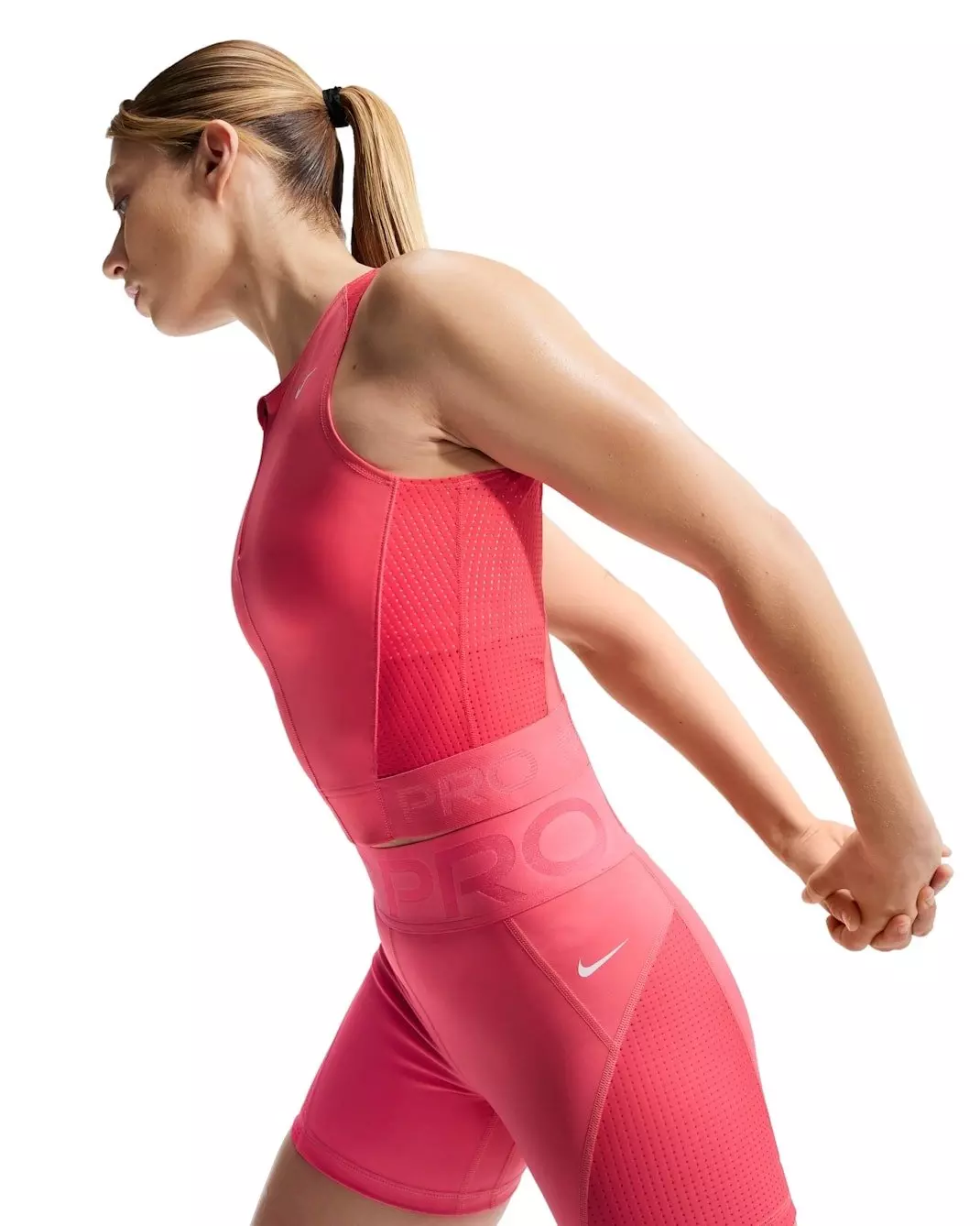 Nike Women's Pro Dri-FIT Tank Top - Coral - CORAL