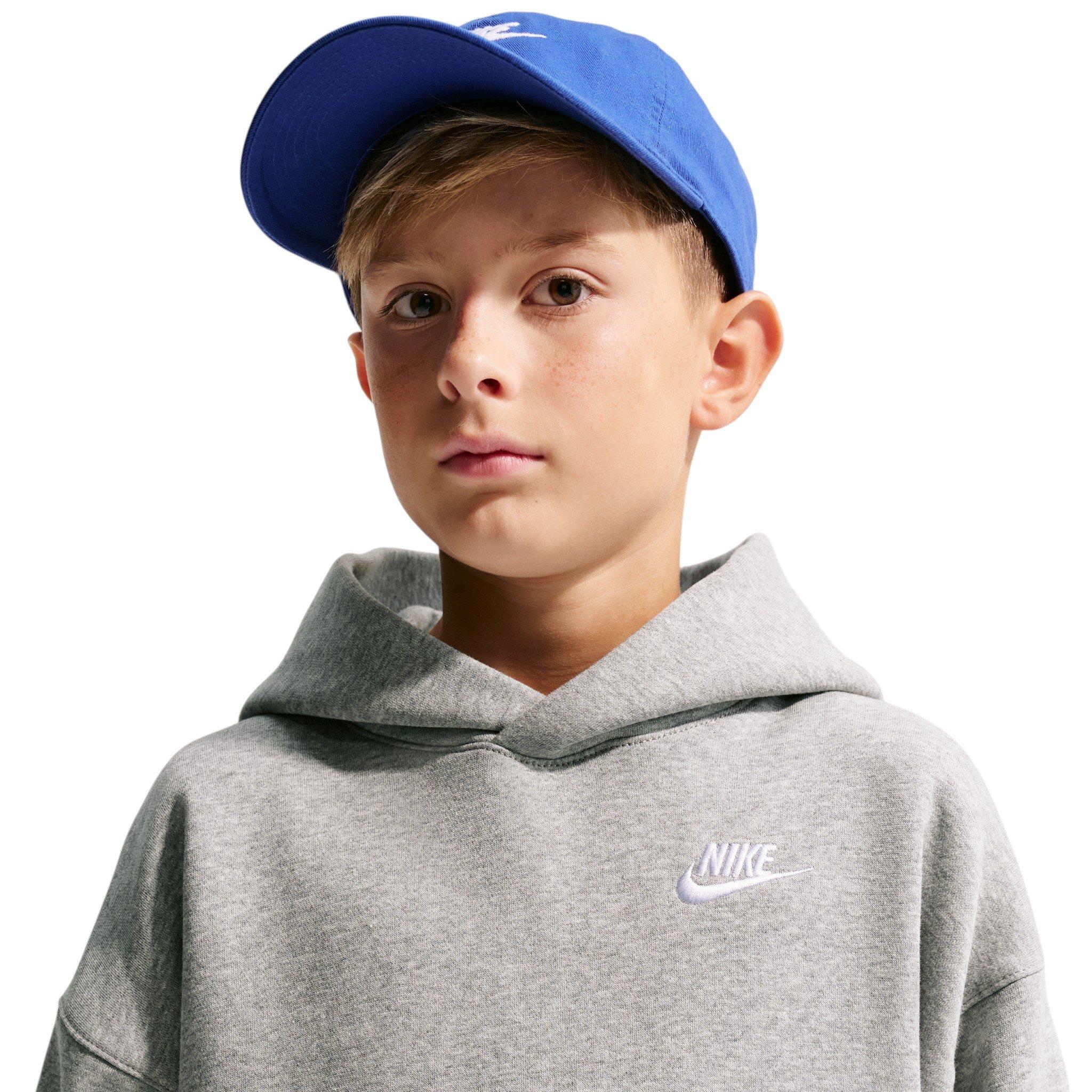 Nike Big Kids' Sportswear Club Fleece Oversized Hoodie - Grey - GREY