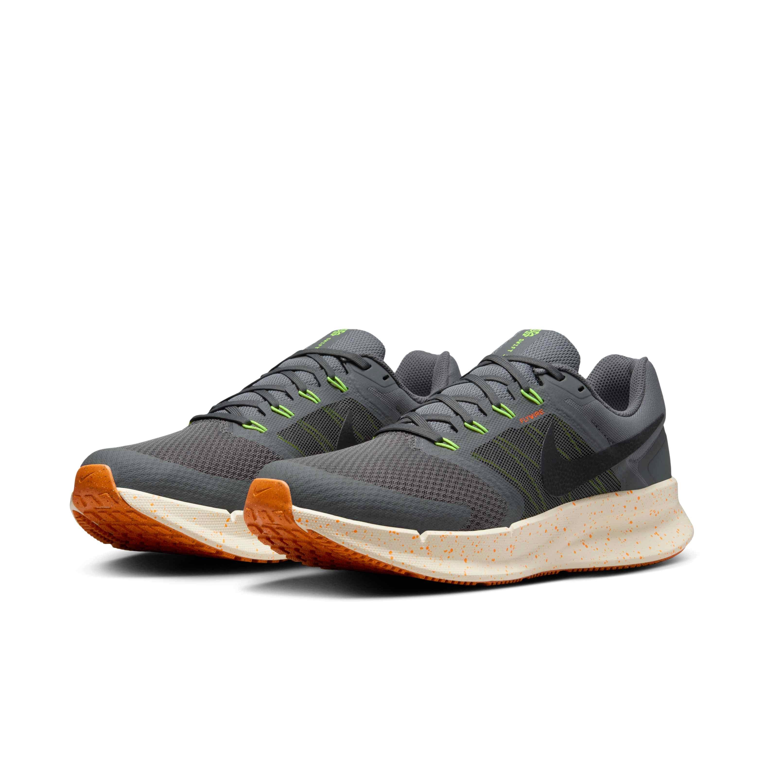 Nike Run Swift 3 Men 13 Iron Grey Orange Running Active Shoes Flywire HV5226-068 Nike Run Swift 3 Iron Grey Men main image 4