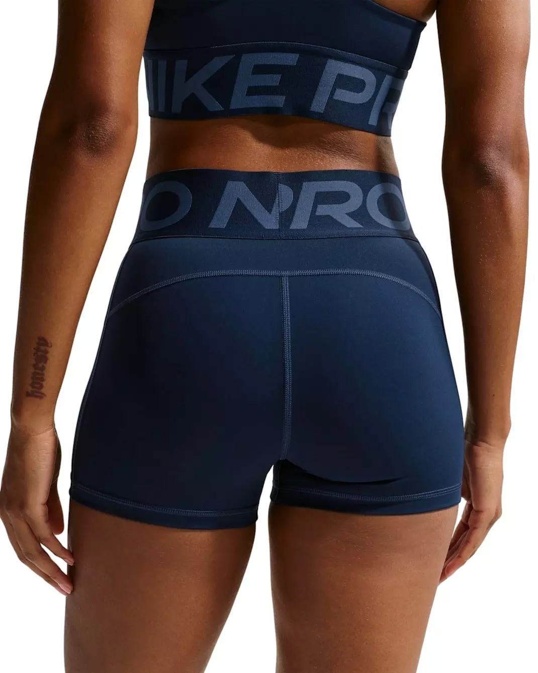 Nike Women's Pro Sculpt High-Waisted 3" Biker Shorts - Navy - NAVY