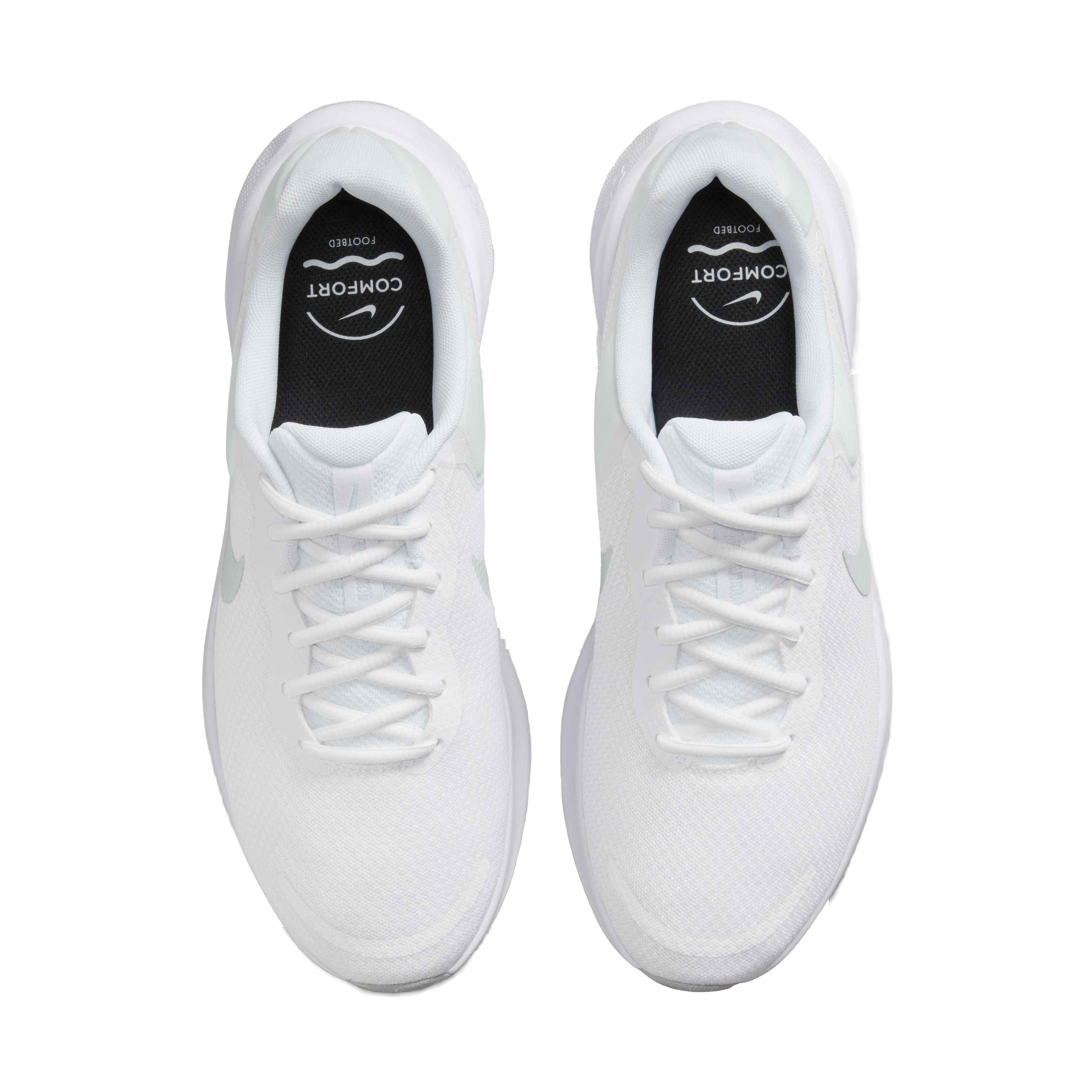 Nike Revolution 7 "White/Pure Platinum" Men's Running Shoe - WHITE/PLATINUM Thumbnail View 3