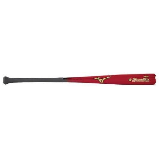 Mizuno MZE 243 Bamboo Elite Wood Baseball Bat - RED/BLACK Thumbnail View 1