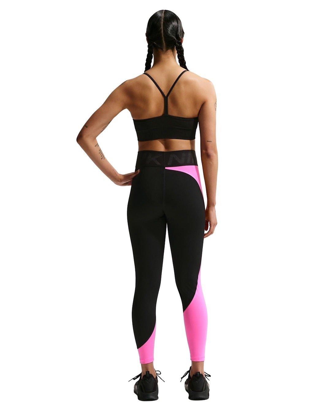 Nike Women's Pro Sculpt High-Waisted Full-Length Leggings - Black/Fuchsia - BLACK/FUCHSIA Thumbnail View 5