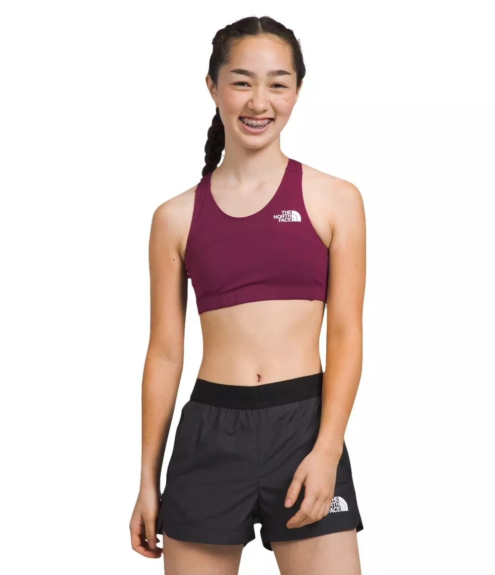 The North Face Big Girls' Never Stop Bralette - PURPLE