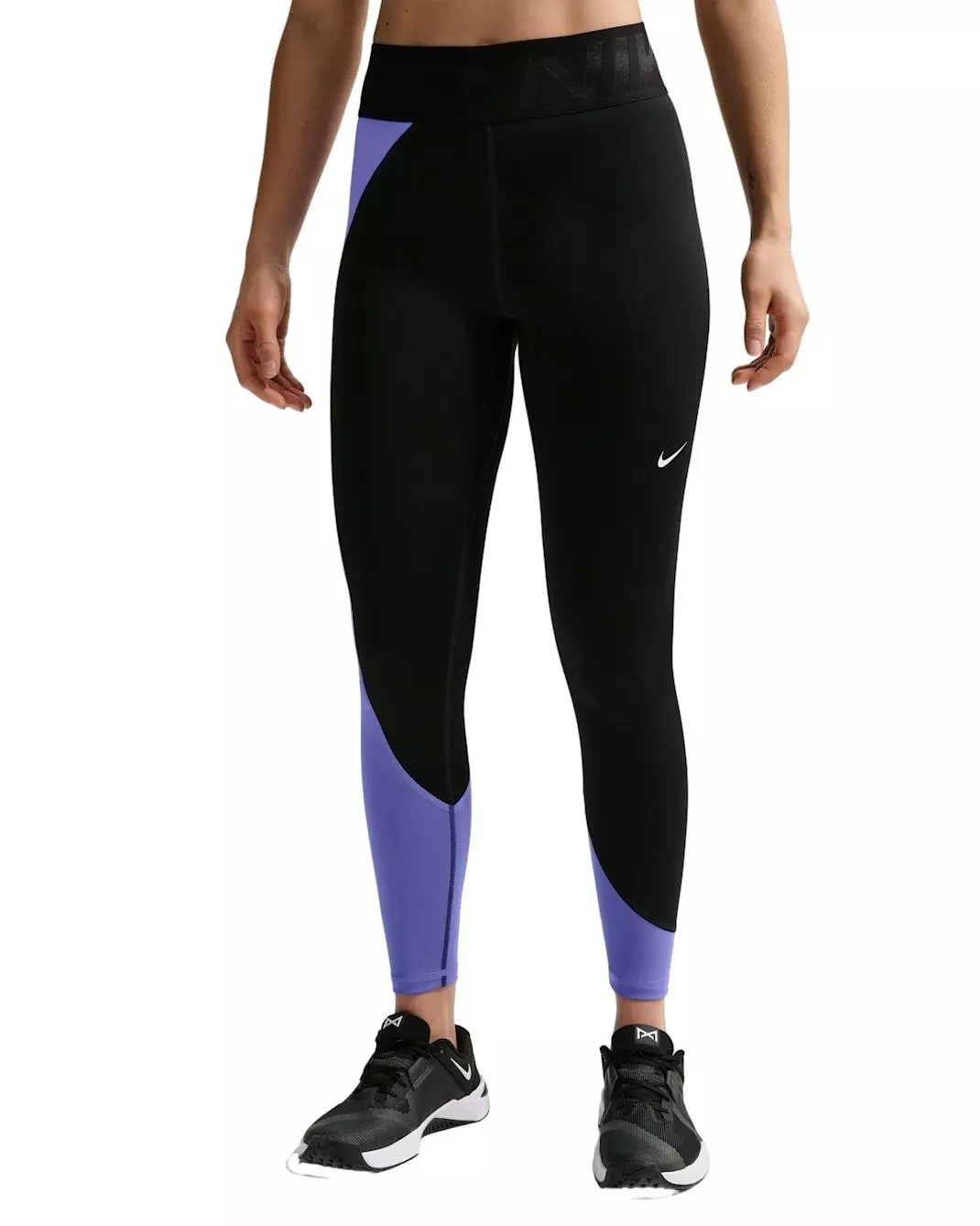 Nike Women's Pro Sculpt High-Waisted Full-Length Leggings -Black/Sapphire - BLACK/SAPPHIRE