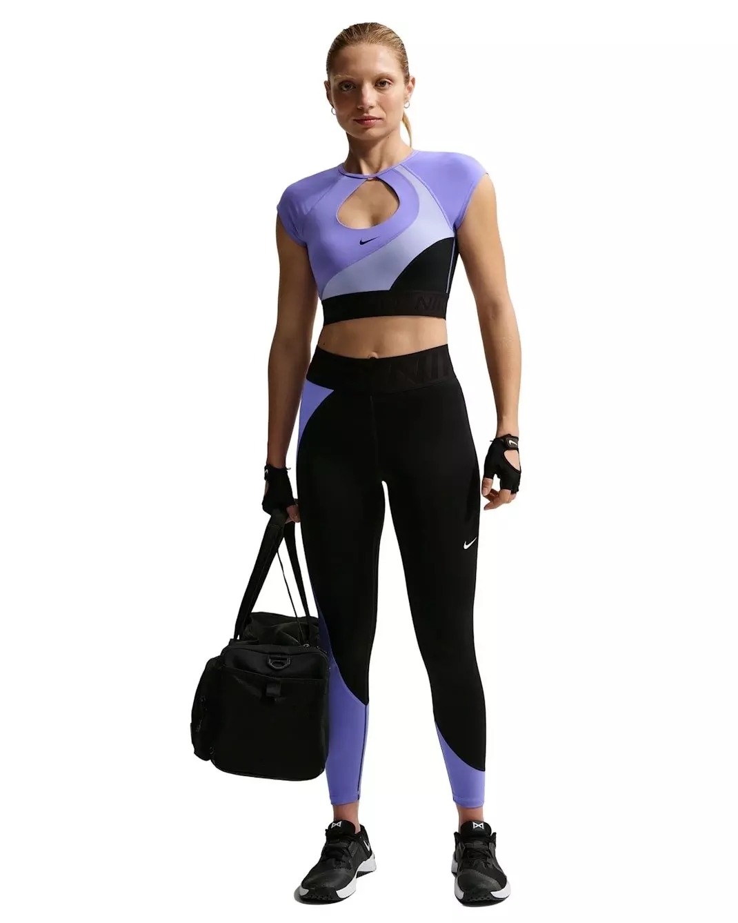 Nike Women's Pro Sculpt High-Waisted Full-Length Leggings -Black/Sapphire - BLACK/SAPPHIRE