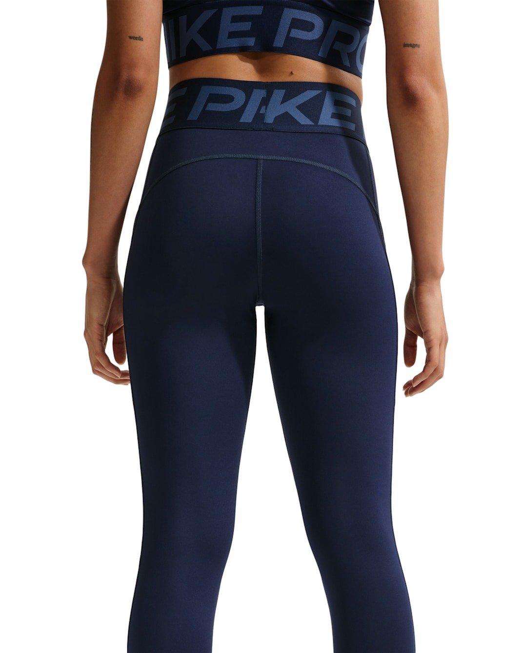Nike Women's Pro Sculpt High-Waisted 7/8 Leggings with Pockets -Navy - NAVY Thumbnail View 2