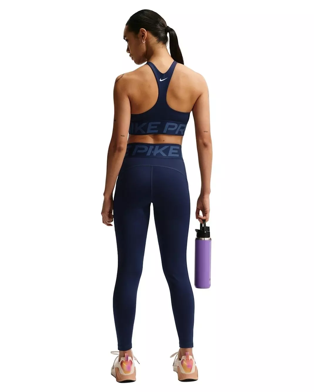 Nike Women's Pro Sculpt High-Waisted 7/8 Leggings with Pockets - Navy - NAVY