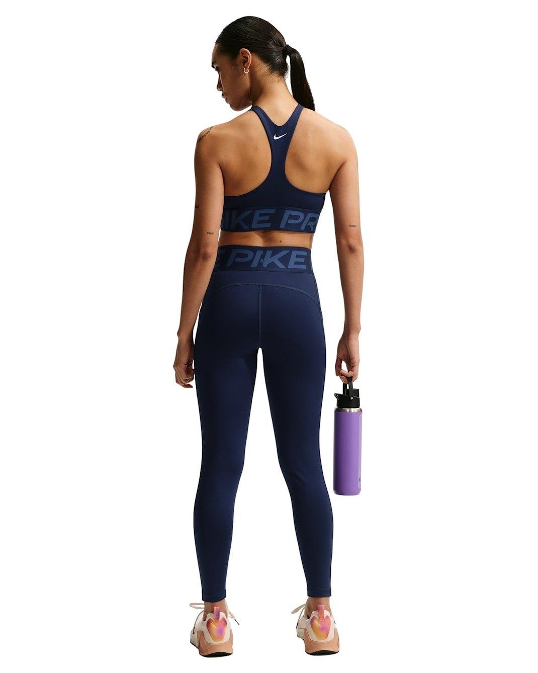 Nike Women's Pro Sculpt High-Waisted 7/8 Leggings with Pockets -Navy - NAVY Thumbnail View 5