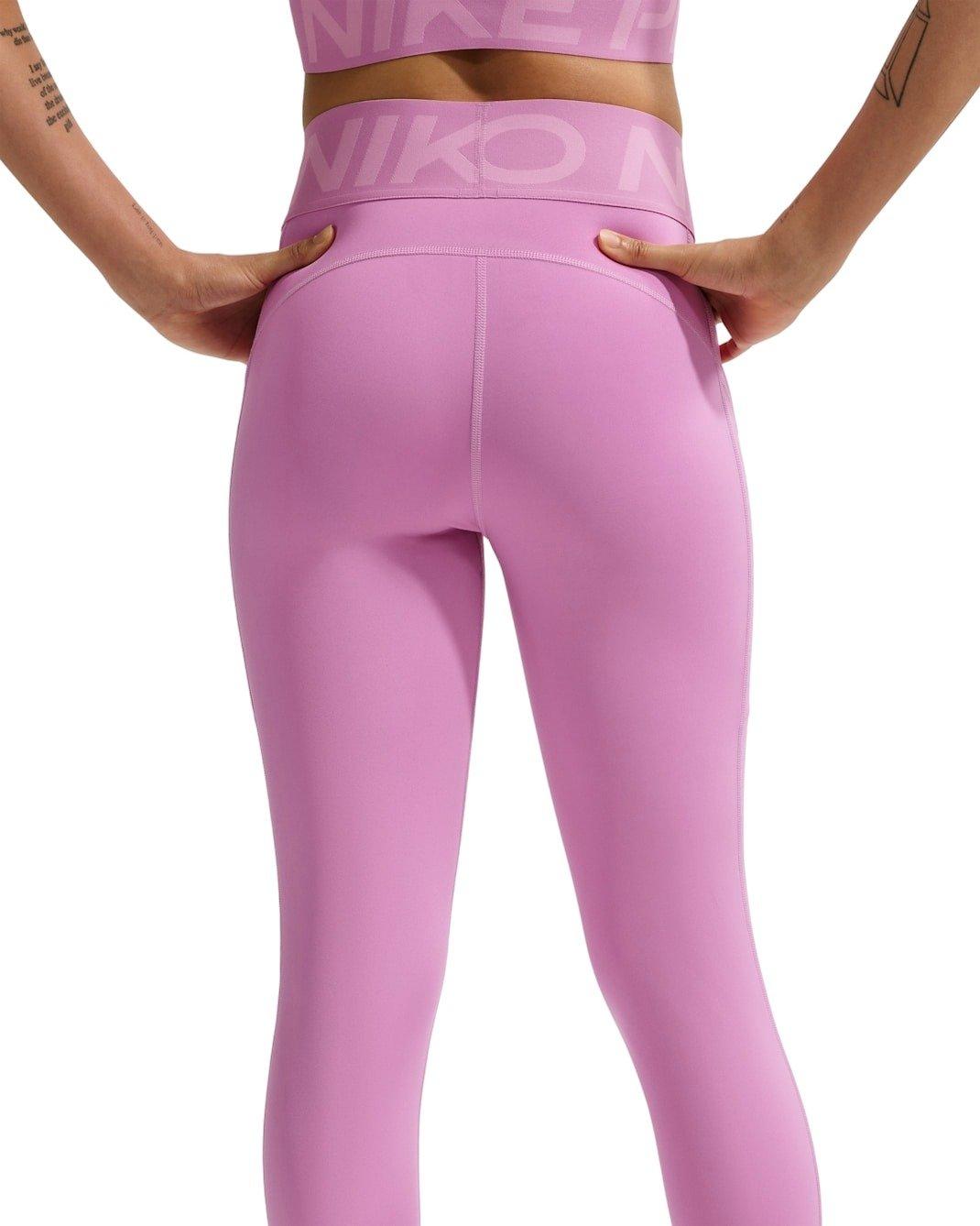 Nike Women's Pro Sculpt High-Waisted 7/8 Leggings with Pockets - Lt Magenta - LT MAGENTA Thumbnail View 2