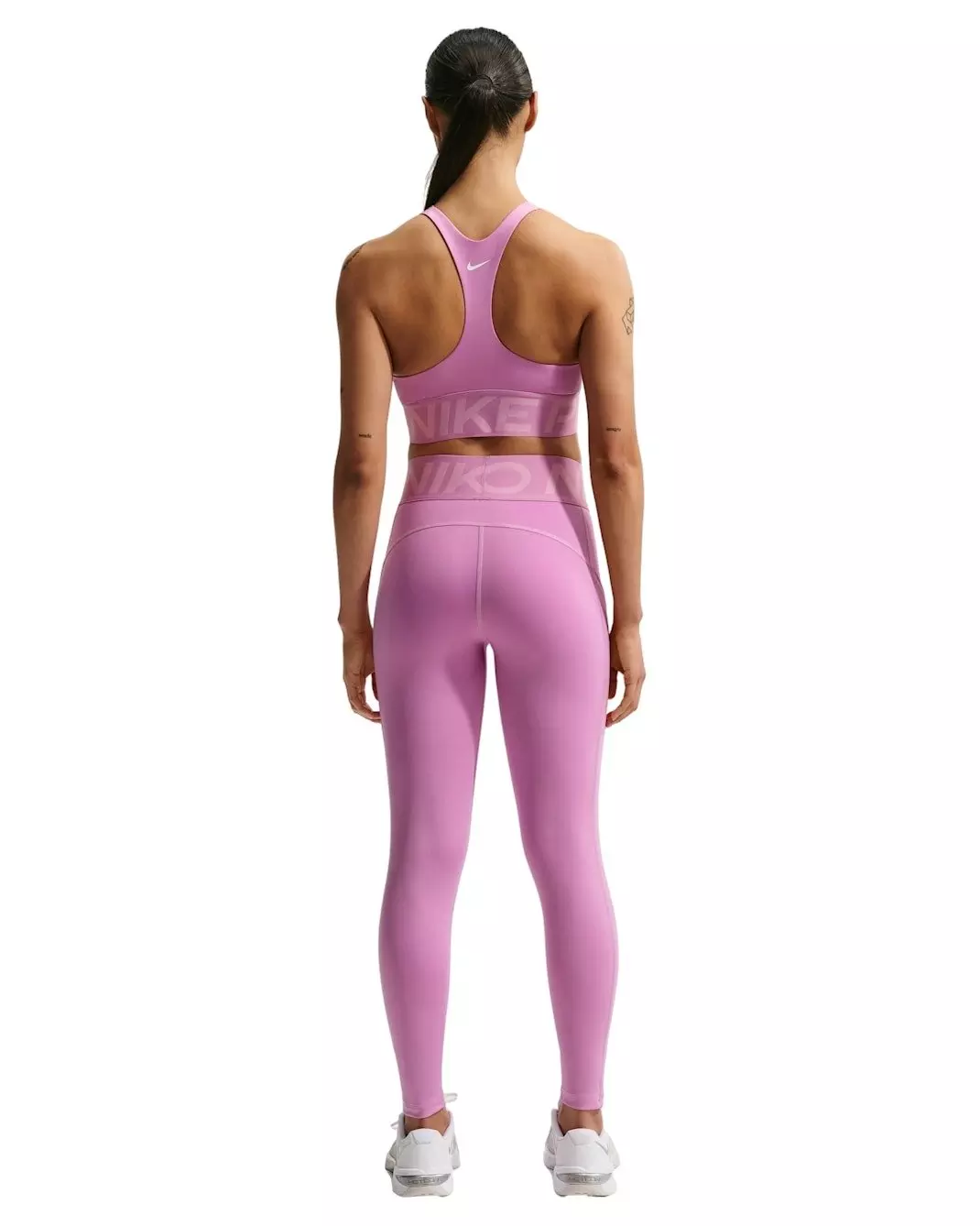Nike Women's Pro Sculpt High-Waisted 7/8 Leggings with Pockets - Lt Magenta - LT MAGENTA
