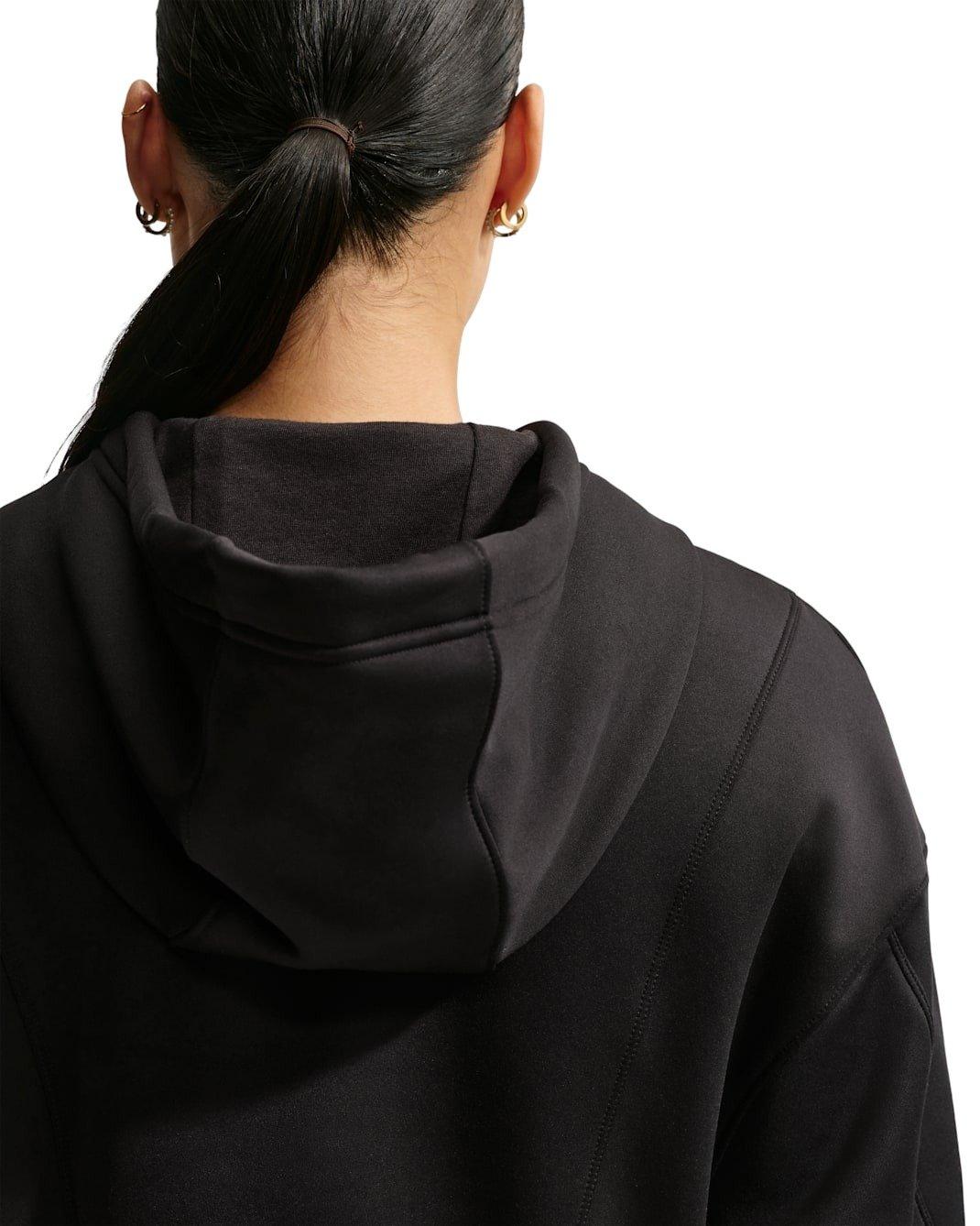 Nike Women's Pro Therma-FIT Hoodie -Black - BLACK Thumbnail View 2