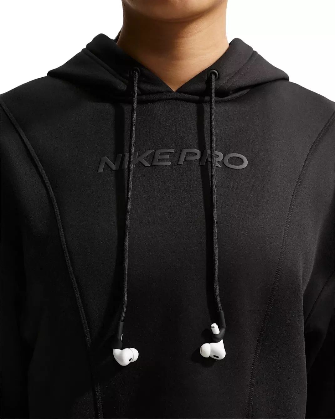 Nike Women's Pro Therma-FIT Hoodie - Black - BLACK