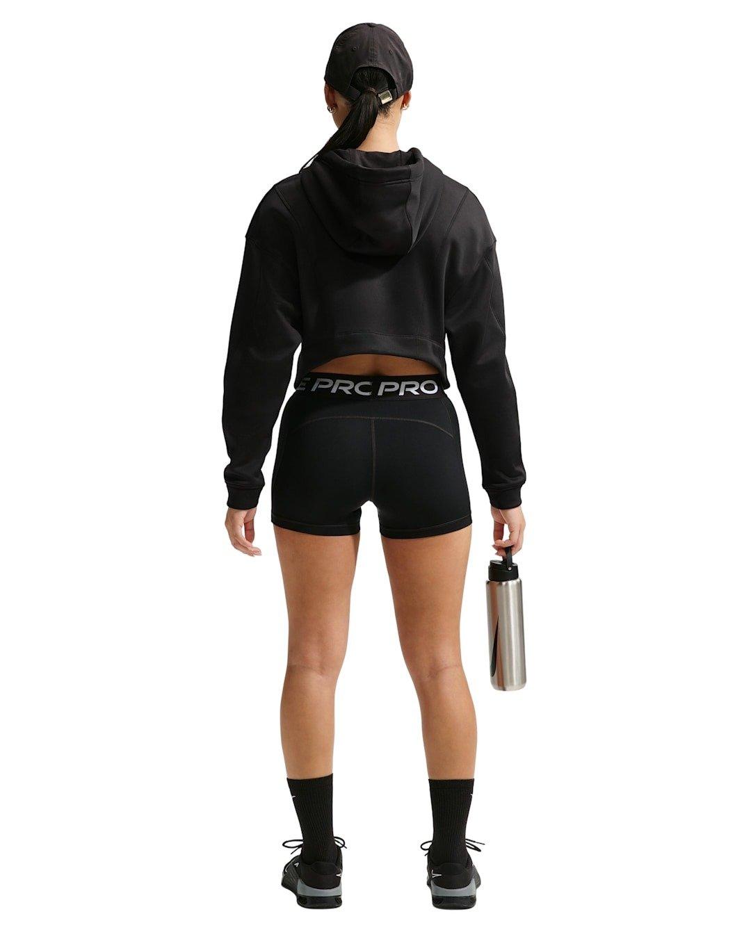 Nike Women's Pro Therma-FIT Hoodie -Black - BLACK Thumbnail View 6