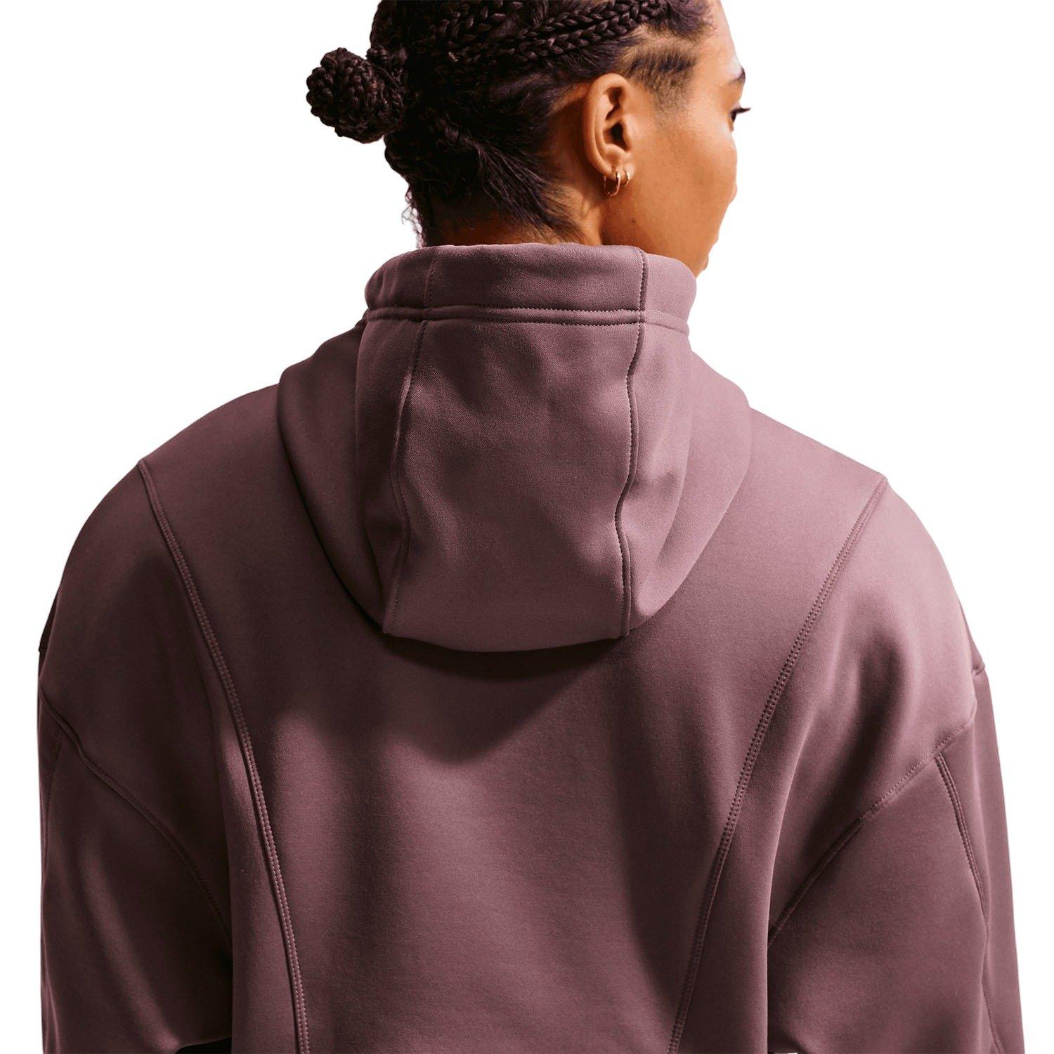 Nike Women's Pro Therma-FIT Hoodie - Tattoo Purple - TATTOO PURPLE Thumbnail View 5
