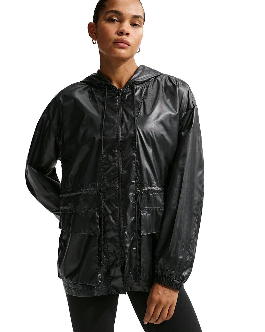 Nike Women's Sportswear Oversized Sport Jacket - Black - BLACK Thumbnail View 1
