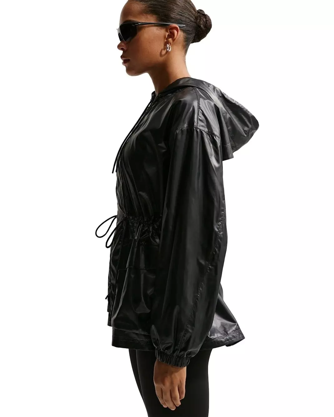 Nike Women's Sportswear Oversized Sport Jacket -Black - BLACK