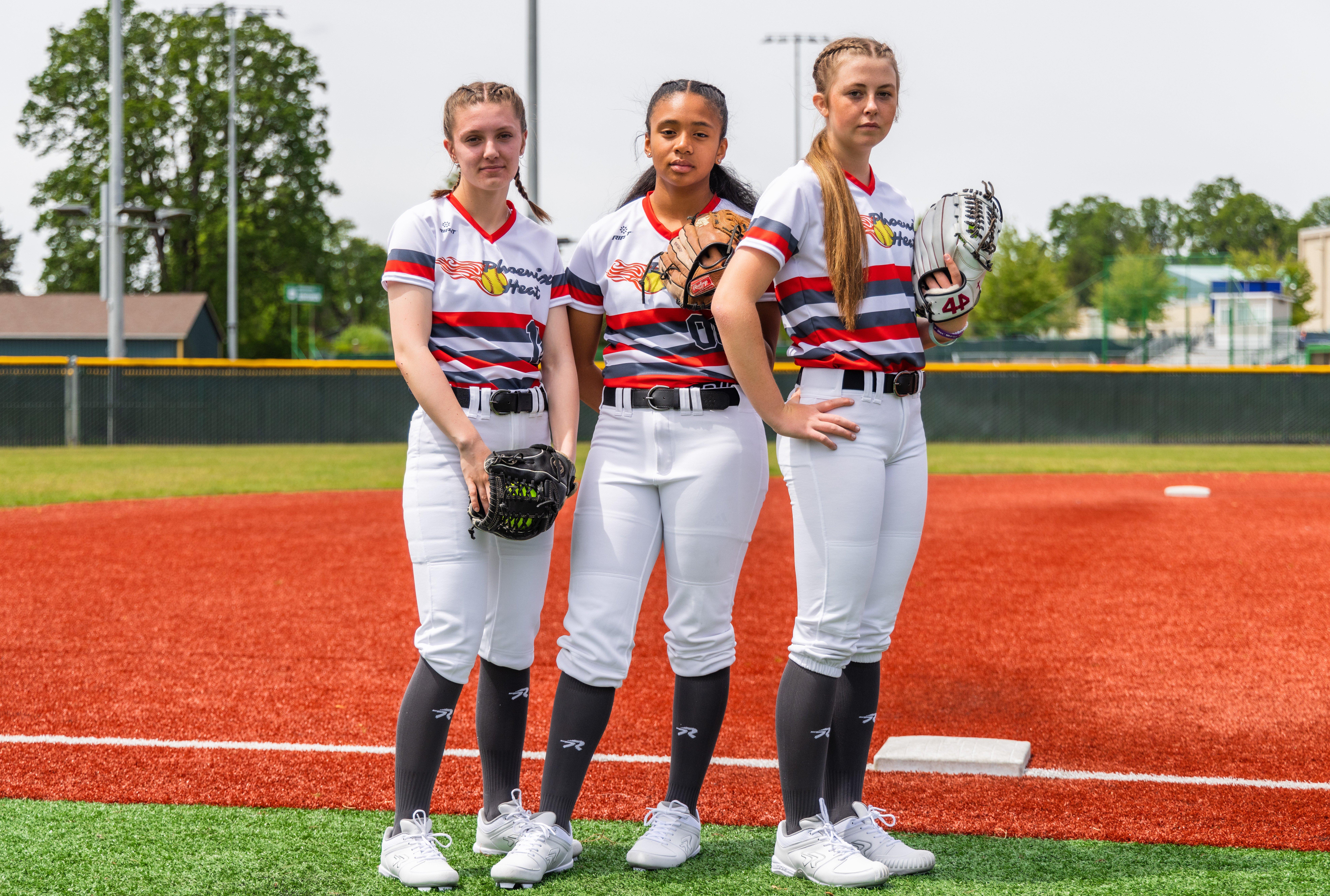 RIP-IT Girls' 4-Way Stretch Softball Pant - WHITE Thumbnail View 4