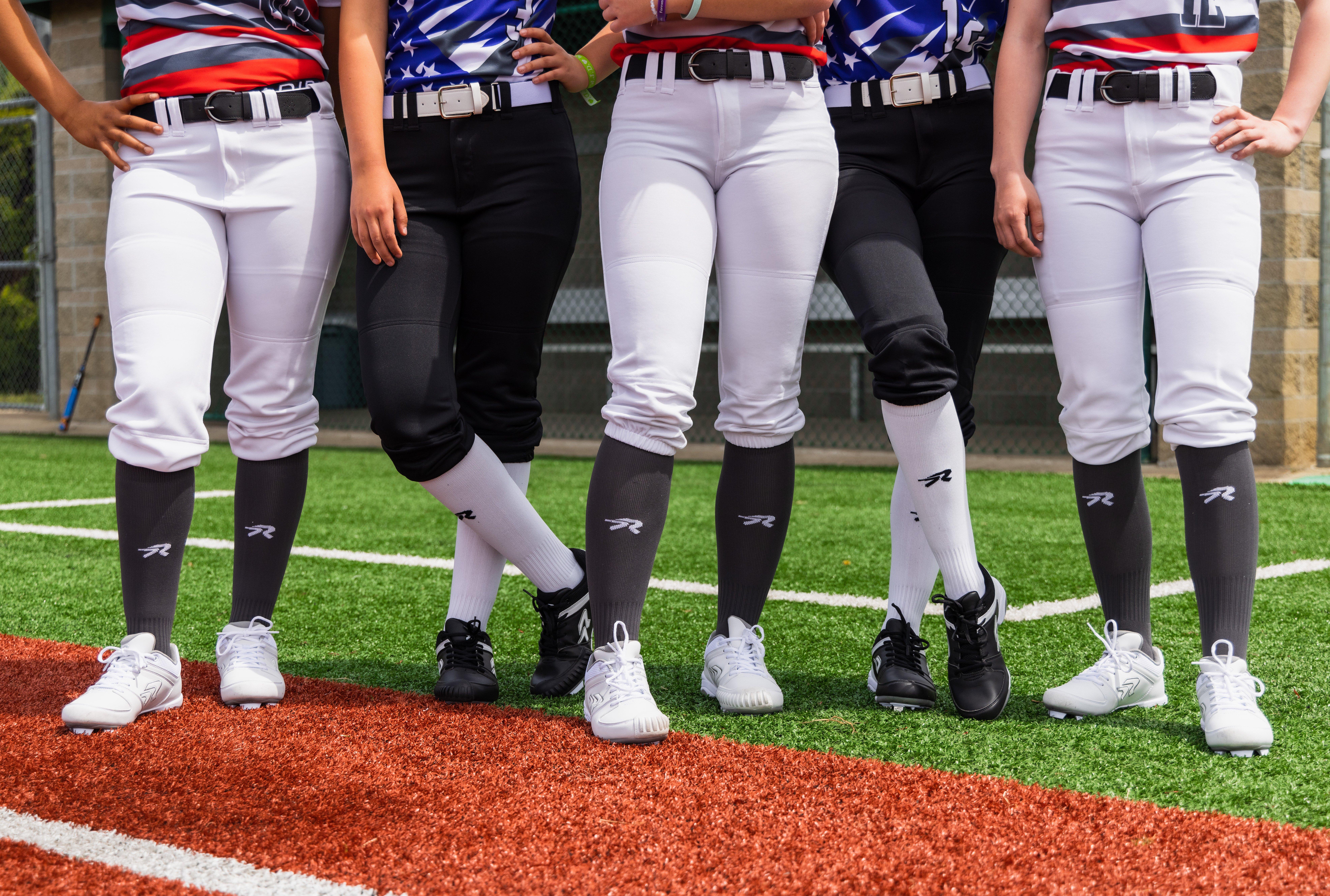 RIP-IT Girls' 4-Way Stretch Softball Pant - WHITE Thumbnail View 5